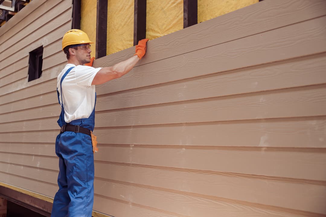 Siding work in progress